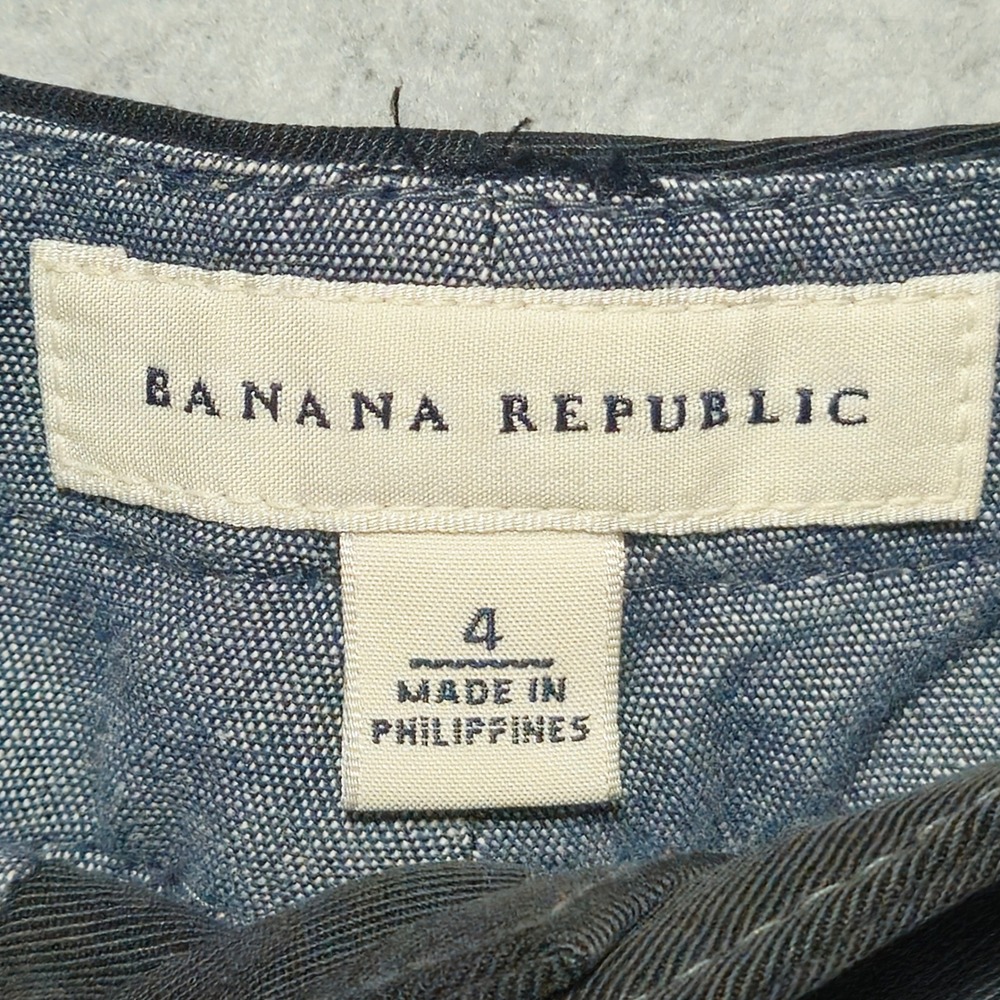 Banana Republic Black Lyocell Cargo Jogger Pants Womens 4 Utility Tapered - Picture 3 of 8
